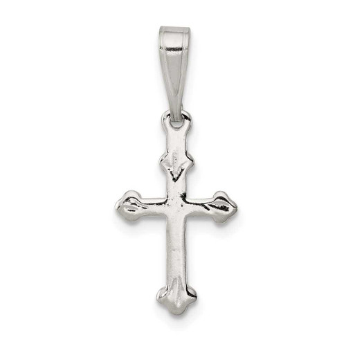 Image of Sterling Silver Budded Cross Pendant