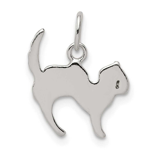 Image of Sterling Silver Cat Charm QC7836