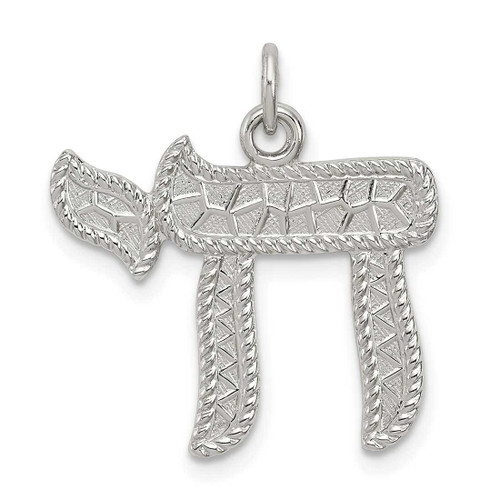 Image of Sterling Silver Chai Pendant QC5915