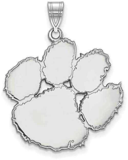 Image of Sterling Silver Clemson University XL Pendant by LogoArt