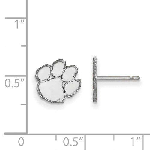 Image of Sterling Silver Clemson University X-Small Post Earrings by LogoArt