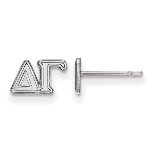 Sterling Silver Delta Gamma X-Small Post Earrings by LogoArt (SS005DG)