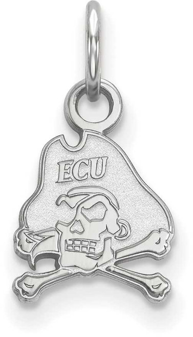 Image of Sterling Silver East Carolina University X-Small Pendant by LogoArt (SS001ECU)