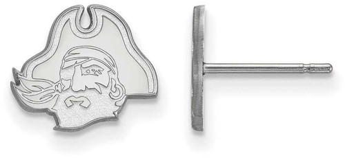 Image of Sterling Silver East Carolina University X-Small Post Earrings LogoArt SS046ECU