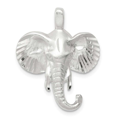Image of Sterling Silver Elephant Head Pendant