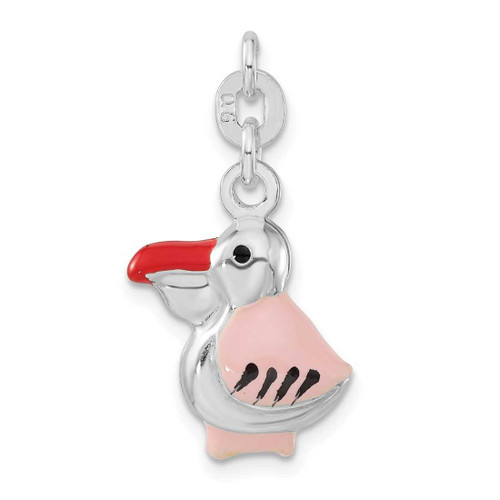 Image of Sterling Silver Enameled Charm QC6245