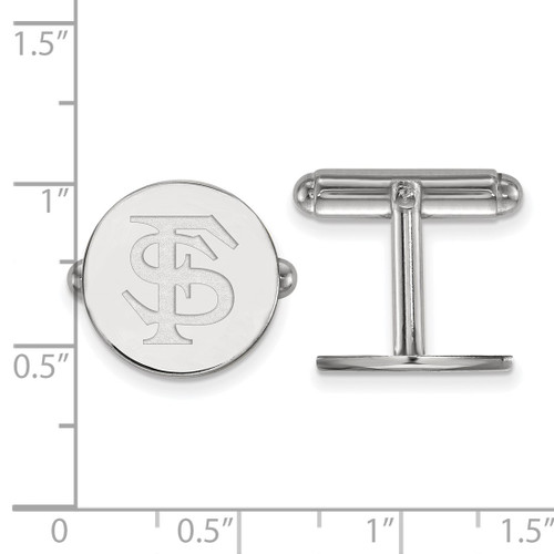 Sterling Silver Florida State University Cuff Links by LogoArt (SS012FSU)