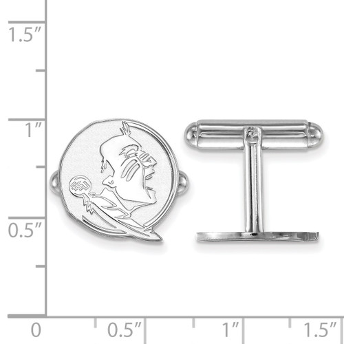 Sterling Silver Florida State University Cuff Links by LogoArt (SS052FSU)