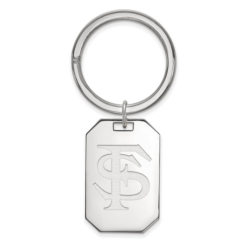 Sterling Silver Florida State University Key Chain by LogoArt