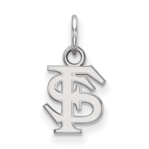 Sterling Silver Florida State University X-Small Pendant by LogoArt (SS001FSU)
