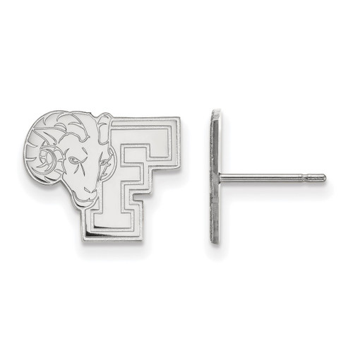 Sterling Silver Fordham University Small Post Earrings by LogoArt