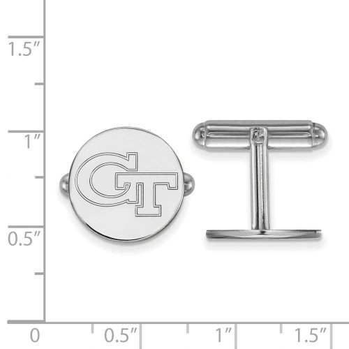 Image of Sterling Silver Georgia Institute of Technology Cuff Links by LogoArt