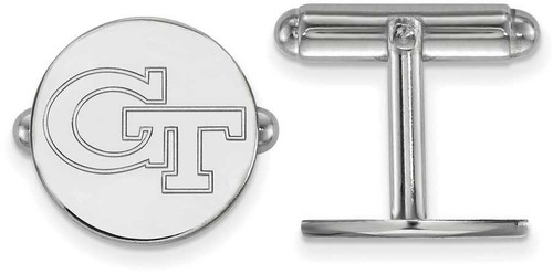 Image of Sterling Silver Georgia Institute of Technology Cuff Links by LogoArt