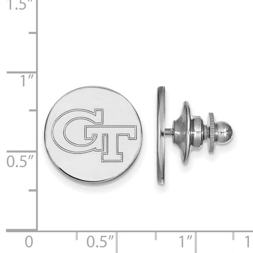 Image of Sterling Silver Georgia Institute of Technology Lapel Pin by LogoArt