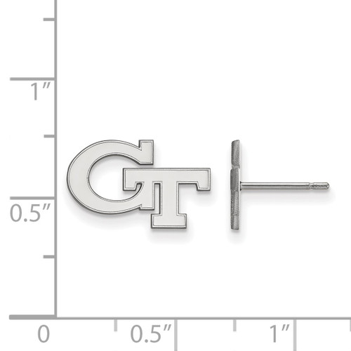 Sterling Silver Georgia Institute of Technology X-Small Post Earrings by LogoArt
