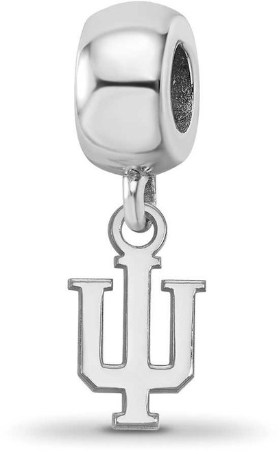 Image of Sterling Silver Indiana University X-Small Dangle Bead Charm by LogoArt SS033IU