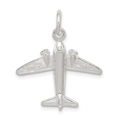 Image of Sterling Silver Jet Charm