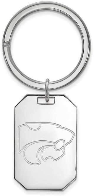 Image of Sterling Silver Kansas State University Key Chain by LogoArt