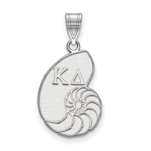 Sterling Silver Kappa Delta Medium Pendant by LogoArt (SS036KD)