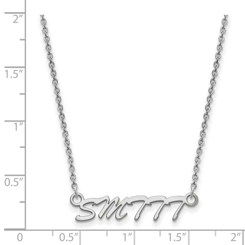 Image of Sterling Silver LogoArt University of Southern Mississippi Small Pendant Necklace