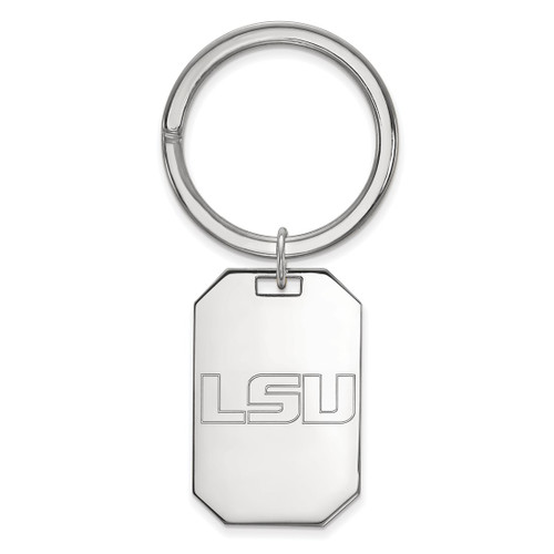 Sterling Silver Louisiana State University Key Chain by LogoArt