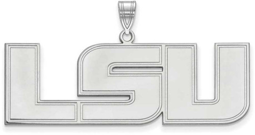 Image of Sterling Silver Louisiana State University XL Pendant by LogoArt