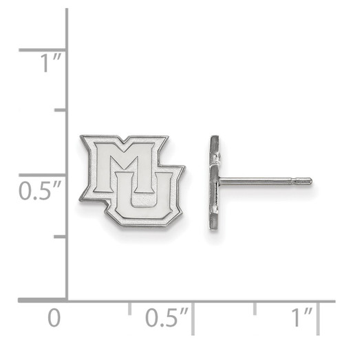 Sterling Silver Marquette University X-Small Post Earrings by LogoArt