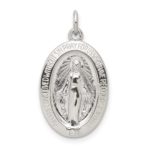 Image of Sterling Silver Miraculous Medal Charm QC5514