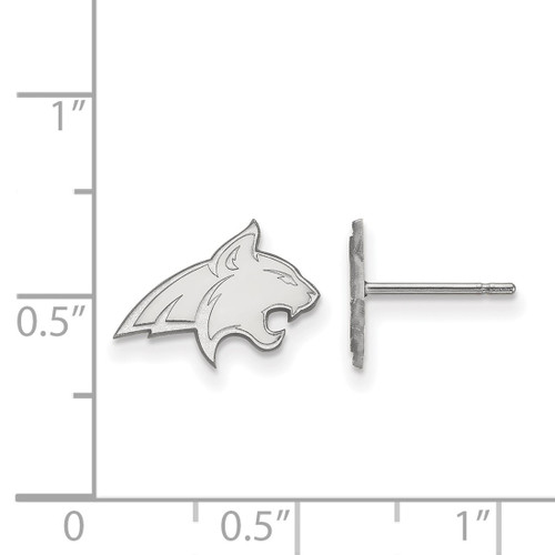 Sterling Silver Montana State University X-Small Post Earrings LogoArt SS007MTU