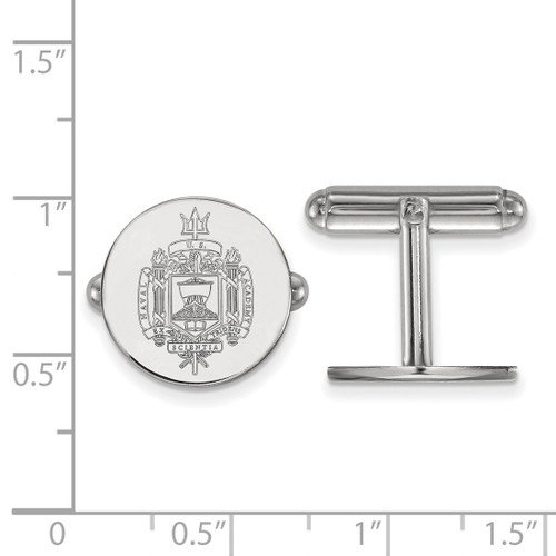 Sterling Silver Navy Crest Cuff Links by LogoArt