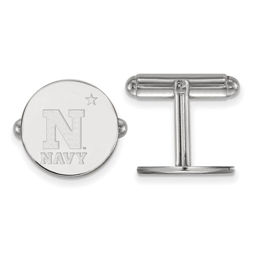 Sterling Silver Navy Cuff Links by LogoArt (SS002USN)