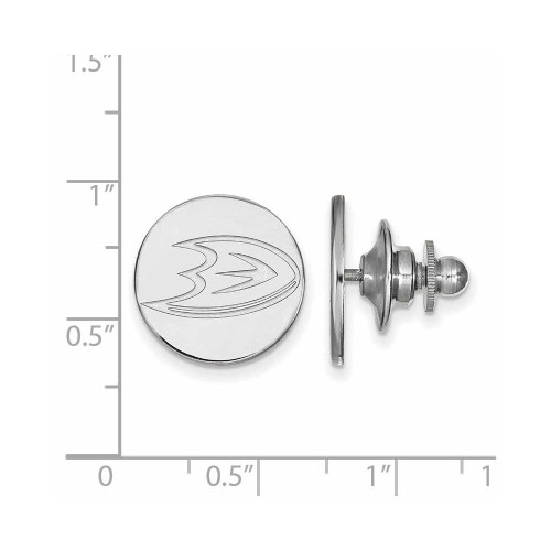 Image of Sterling Silver NHL Anaheim Ducks Lapel Pin by LogoArt