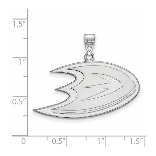 Image of Sterling Silver NHL Anaheim Ducks Large Pendant by LogoArt