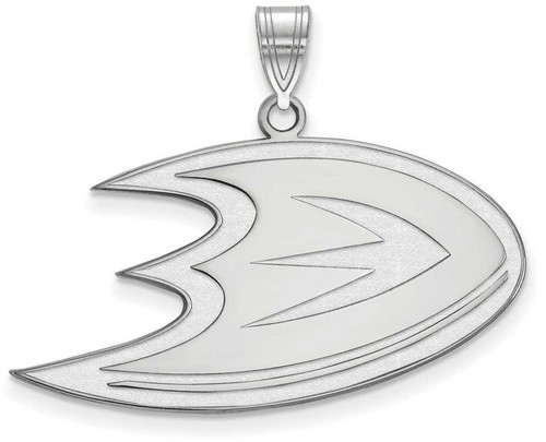Image of Sterling Silver NHL Anaheim Ducks Large Pendant by LogoArt
