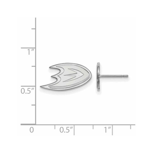 Image of Sterling Silver NHL Anaheim Ducks X-Small Post Earrings by LogoArt