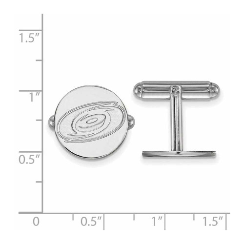 Image of Sterling Silver NHL Carolina Hurricanes Cuff Links by LogoArt