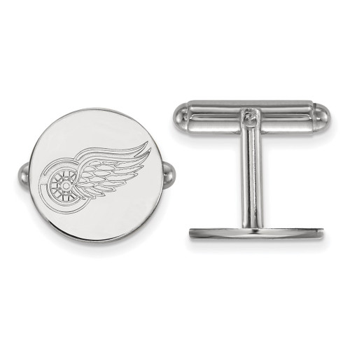 Sterling Silver NHL Detroit Red Wings Cuff Links by LogoArt
