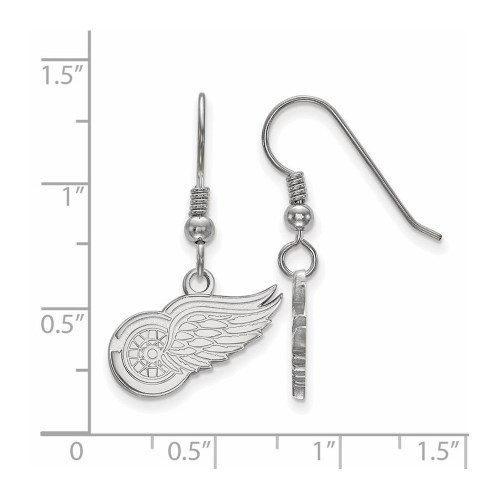 Sterling Silver NHL Detroit Red Wings Small Dangle Earrings by LogoArt