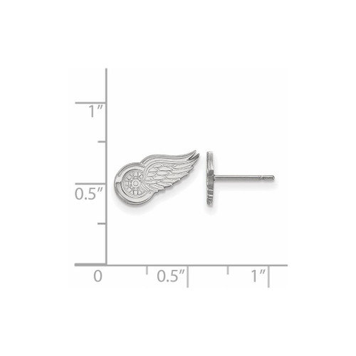 Sterling Silver NHL Detroit Red Wings X-Small Post Earrings by LogoArt