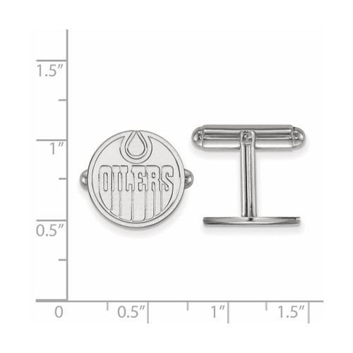 Sterling Silver NHL Edmonton Oilers Cuff Links by LogoArt
