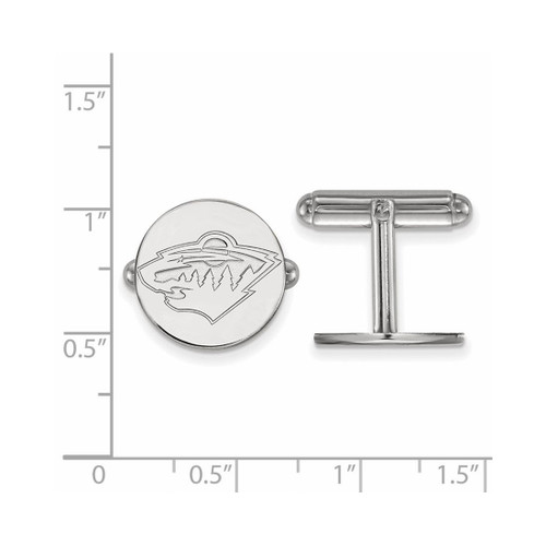 Sterling Silver NHL Minnesota Wild Cuff Links by LogoArt