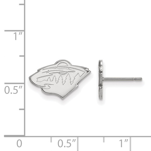 Sterling Silver NHL Minnesota Wild X-Small Post Earrings by LogoArt