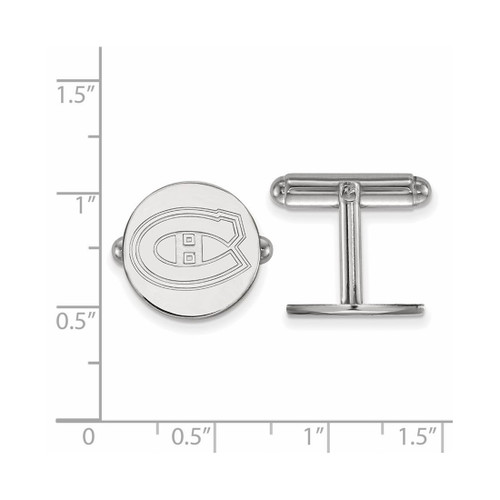 Sterling Silver NHL Montreal Canadiens Cuff Links by LogoArt