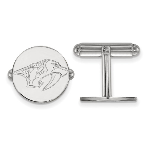 Sterling Silver NHL Nashville Predators Cuff Links by LogoArt