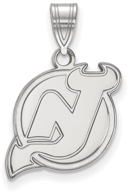 Sterling Silver NHL New Jersey Devils Medium Pendant by LogoArt