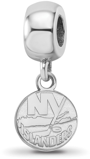 Sterling Silver NHL New York Islanders X-Small Dangle Bead Charm by LogoArt