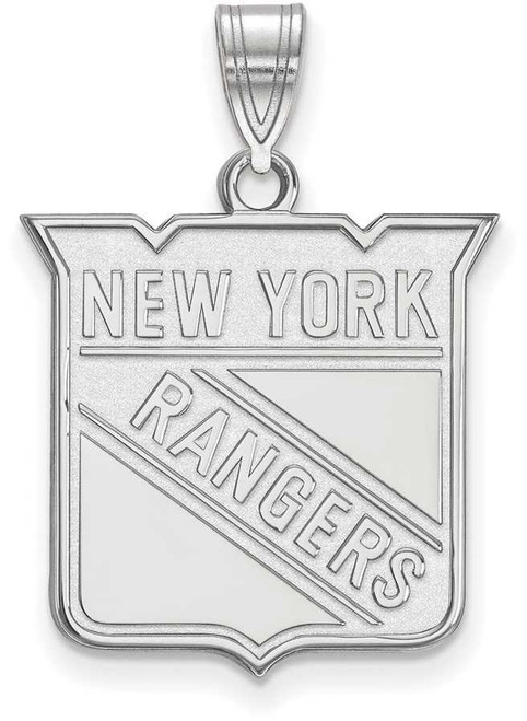 Image of Sterling Silver NHL New York Rangers Large Pendant by LogoArt