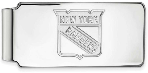 Image of Sterling Silver NHL New York Rangers Money Clip by LogoArt