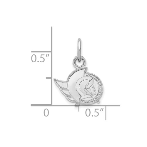 Sterling Silver NHL Ottawa Senators X-Small Pendant by LogoArt