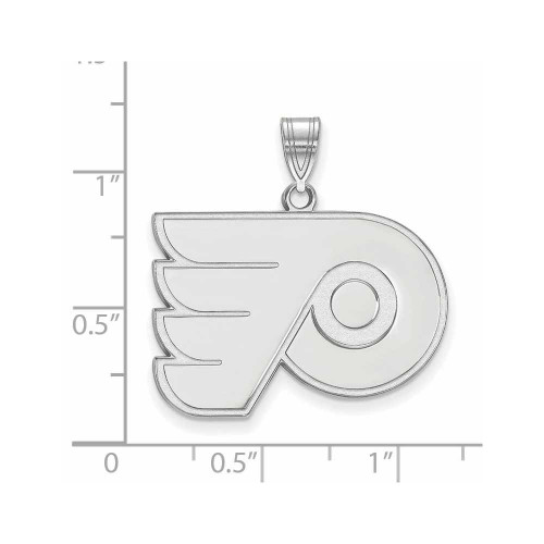 Image of Sterling Silver NHL Philadelphia Flyers Large Pendant by LogoArt